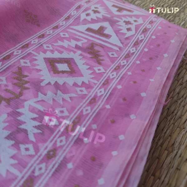 Cotton Block Printed Saree - Image 2