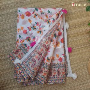 Cotton Block Printed Saree